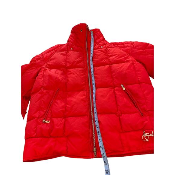 Bogner Women's Quilted Red Goose Down Filled Puffer Ski Snow Jacket Size 42/XL - Picture 14 of 15